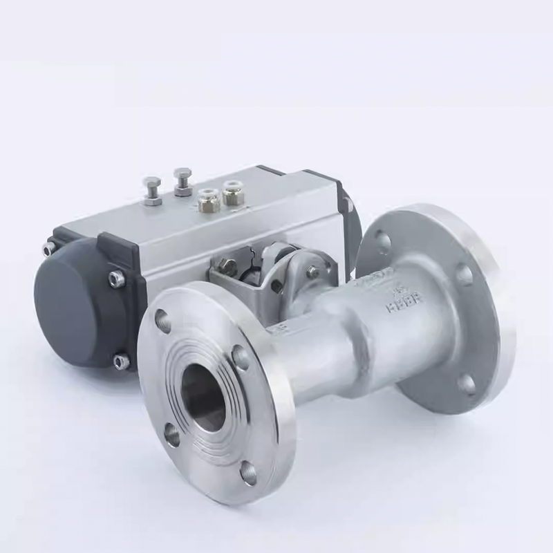 Pneumatic High Temperature Integral Ball Valve for heat transfer oil